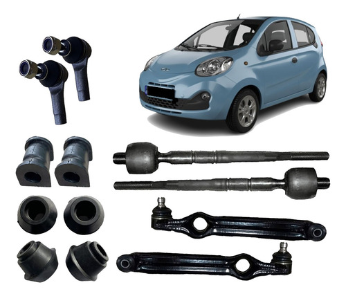Bucha Barra Band Ponteira Axial + Braço Chery New Qq 16 A 19