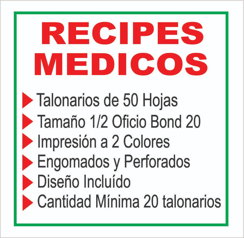 Recipes Medicos