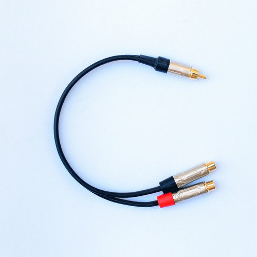 Cable Audio Derivador Y - Rca Macho A 2 Rca Hembra Bulkaudio