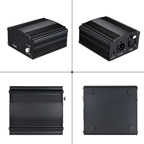 Phantom Power 48v Cabo Xlr Fonte De Alimentação 110v - Waver