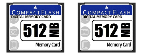 2 Tarjetas De Memoria Compact Flash De 512 Mb Para Cámara, P