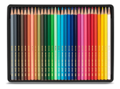 Imagen 3 de 4 de 30 Lapices De Color Caran D´ache Fancolor Acuarelable