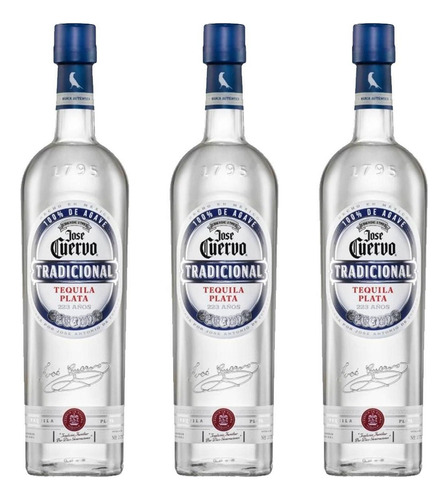 3x2 Tequila Jose Cuervo Tradicional Plata 950 Ml