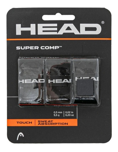 Cubre Grip Head Super Comp X3 Overgrip Tenis Elastomero Super Adherente
