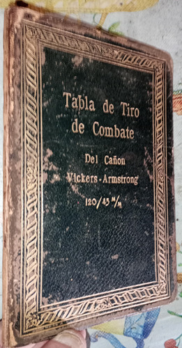 Tabla De Tiro De Combate Cañon Vickers Armstrong 120 Mm 1929