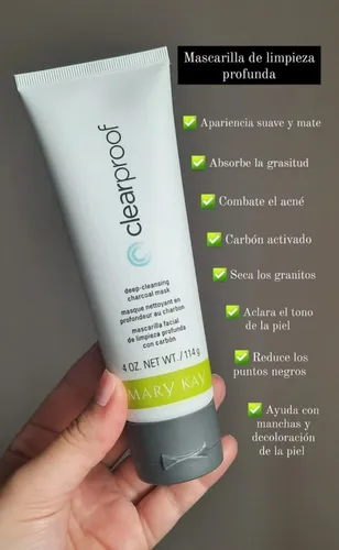 Mascarilla Facial De Limpieza Profunda Con Carbón Mary Kay Mixta