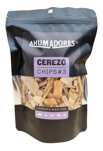 Chip #3 Madera De Cerezo Para Ahumar (10-25mm) Sin Químicos