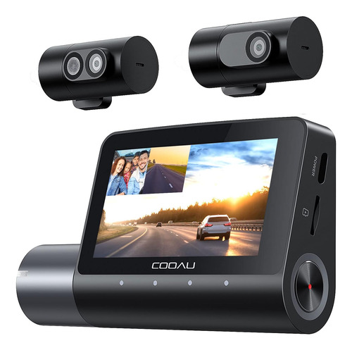 2.5k Dash Cam Front And Rear Inside, 2.5k1080p1080p 3-channe