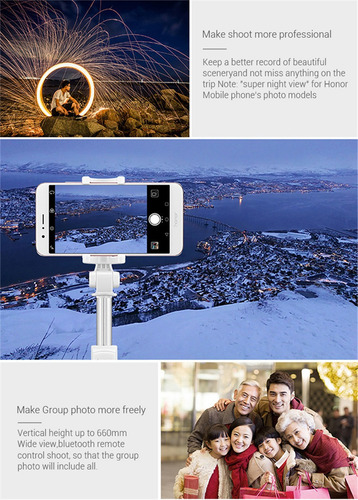 Huawei Honra Af15 Selfie Stick Tripé Portátil Sem Fio