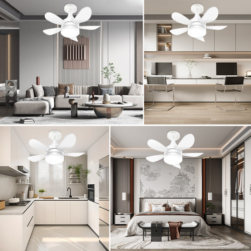 Llinpi® Ventilador De Techo Con Luces Led 5 Aspas
