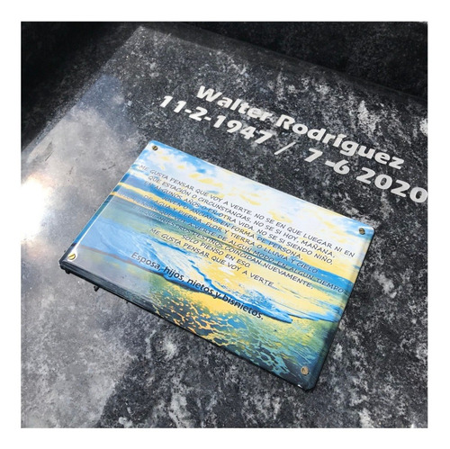 Fotoceramica Para Cementerio, Lapidas, Nicho, 30x15cm.