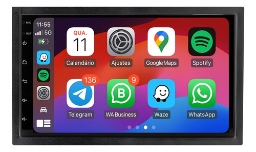 Multimidia Ecosport 2010 2012 Android 13 Carplay 2gb 64gb 7p