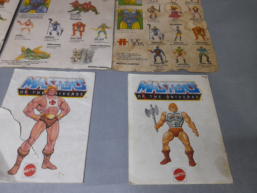 Lote Cartones Y Minicomic He-man Top Toys Original Años 80 (Usado)