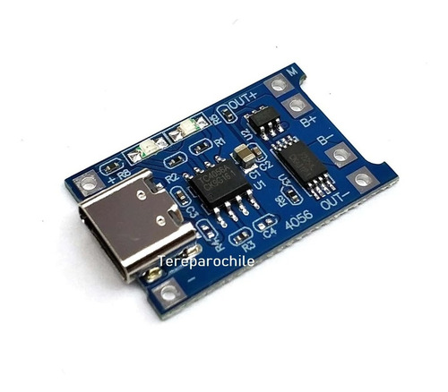 Pack 5 X Modulo De Carga Tp4056 Con Protección - Usb Tipo C