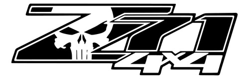 Vinil Z71 4x4 Skull Road Camioneta Carro Sticker 