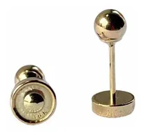 Comprar Abridor Caravana Oro18k Sellado Bolita Maciz 3mm Bebé\u002Fadulto