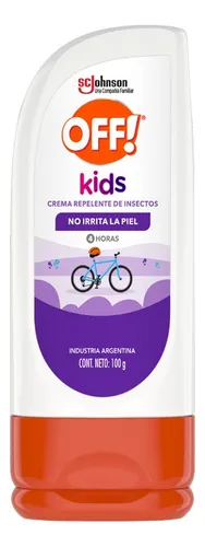 Crema Repelente Insectos No Irrita Piel Off Kids 100g
