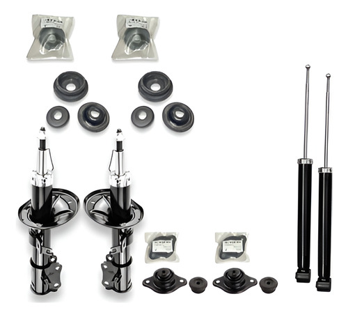 Kit Amortiguadores Gas Delanteros Traseros + Bases Aveo 2008
