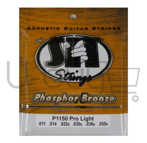Sit Cadena P1150 Pro Light Fosforo Bronce Guitarra Acustica