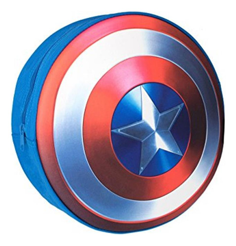 Marvel Mochila Escudo Capitán América Para Niños, Varios Col