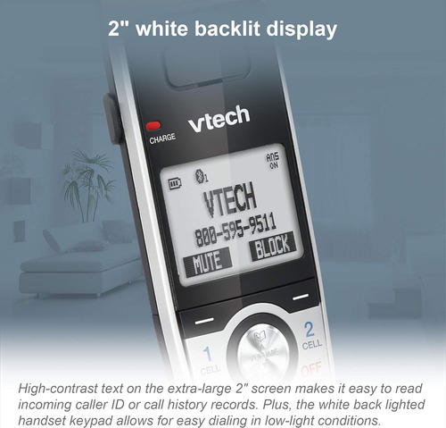 Vtech Is8151-3 Super Long Range 3 Handset Dect 6.0 Cordle...