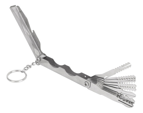 Pinza Jiggler Keys De Acero Inoxidable, 10 En 1, De Alta Res