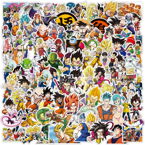 Stickers Autoadhesivo Goku X 50