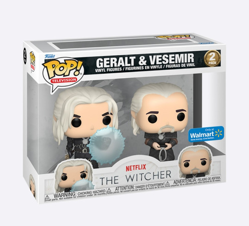 Funko Pop The Witcher Geralt Y Vesemir 2 Pack Only Walmart