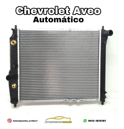 Radiador De Chevrolet Aveo C/serpentin Automatico