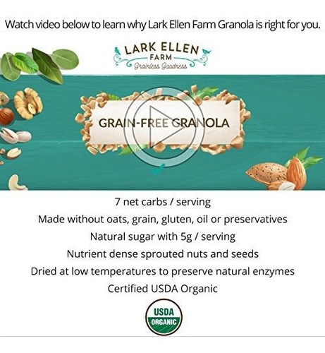 Lark Ellen Farm Granos Sin Paleo Granola Bocaditos Veganos