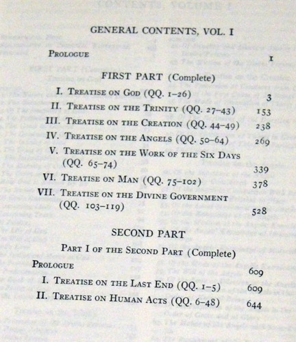 Thomas Aquinas Summa Theologica 2 Tomos Ingles Santo Tomas 