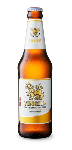 Imagen 1 de 5 de Cerveza Tailandesa Singha 330ml