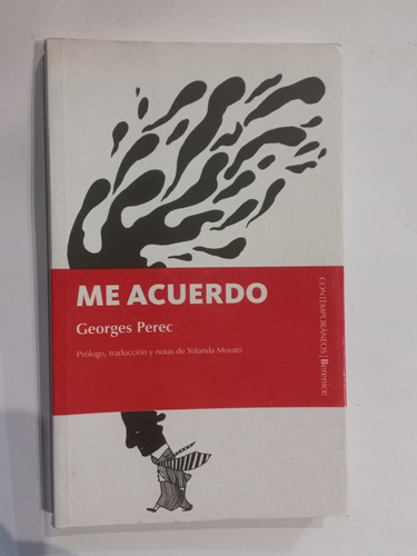 Me Acuerdo - Georges Perec - Excelente Estado.