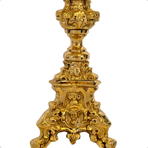 Candelero O Candelabro Barroco De 80 Cm De Bronce (1 Pieza)
