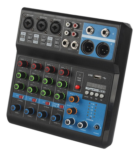 A Mezclador Digital Mini Mixer Dj Sound Mixer