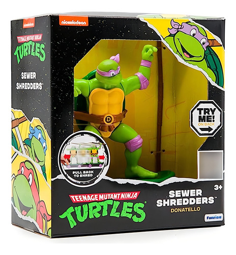 Tartarugas Ninja - Personagem Sewer Shredders - Donatello
