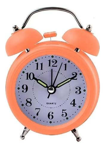 Reloj Despertador Antiguo Metalico Doble Campana Colores