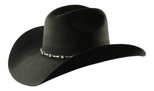 Sombrero Texana Goldstone Toro Negra 100% Lana.