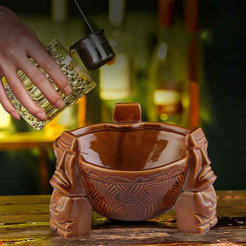 Tazas Tiki De Cerámica De Gran Capacidad De 1000ml Para