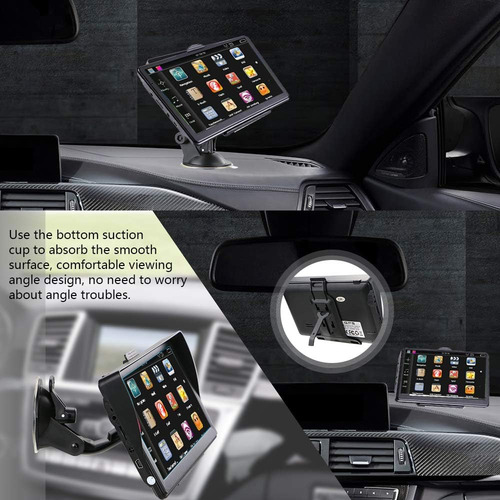 Navegador Gps Para Automovil Navruf Color Negro, 7 Pulgadas