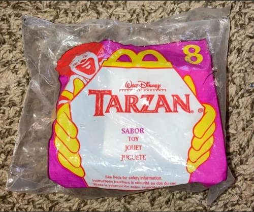 Tarzan Disney 4 Figuras Happy Meal Terk Clayton Jane Tantor