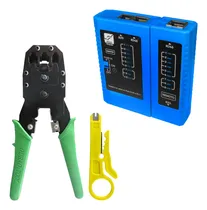 Comprar Kit Crimpador Rj45 Rj11 + Desencapador E Testador De Cabos