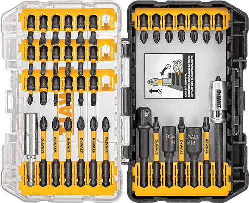 Juego Dewalt De Puntas De Impacto 40 Piezas Flex Torq