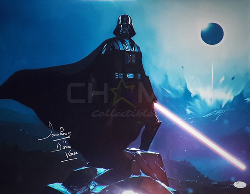 Poster Autografiado David Prowse Star Wars Darth Vader Sith