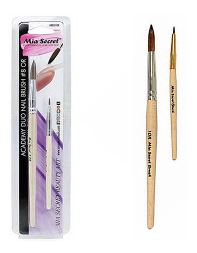 Set Pincel Para Acrílico Mia Secret Cerda Natural Lollynails