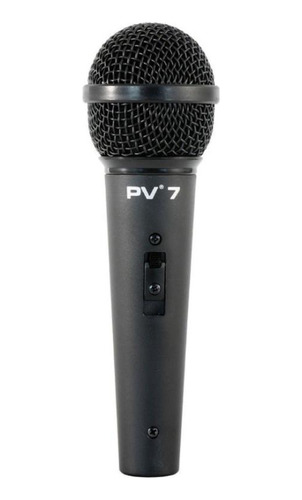 Microfone De Mão Dinâmico Cardióide C/ Cabo 5m Peavey Pv-7