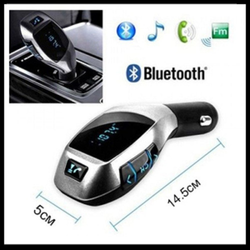 Transmisor Fm Bluetooth Celular + Mp3 + Cargador Usb .x Auto