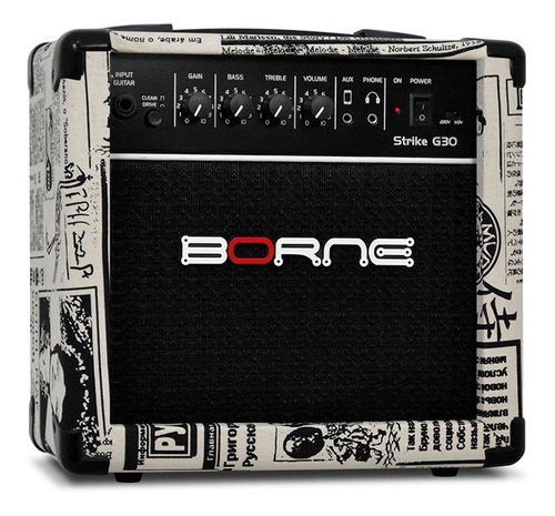 Cubo Amplificador Guitarra Borne Strike G30 Jornal