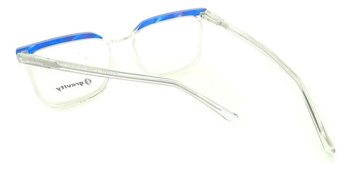 Anteojos Lentes Gravity Joss Receta Acetato Flex Armazon Azul-transparente