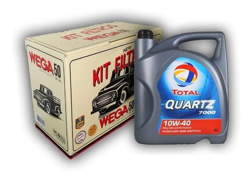 Kit 4 Filtros Wega + Aceite Total Vw Gol Power 1.4 Y 1.6